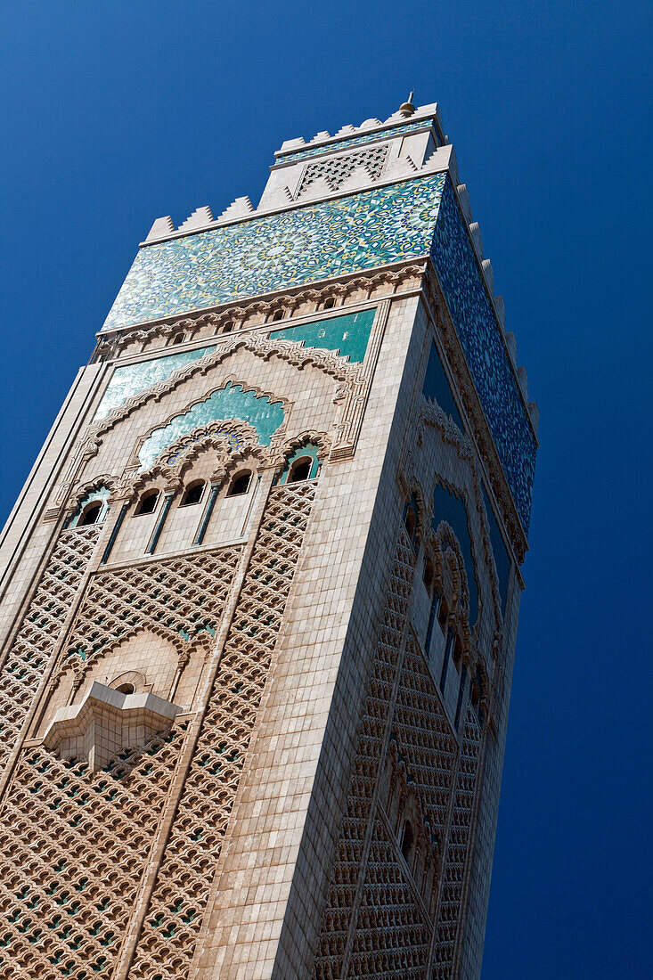 Detail von Hassan II Moschee, Casablanca, Marokko