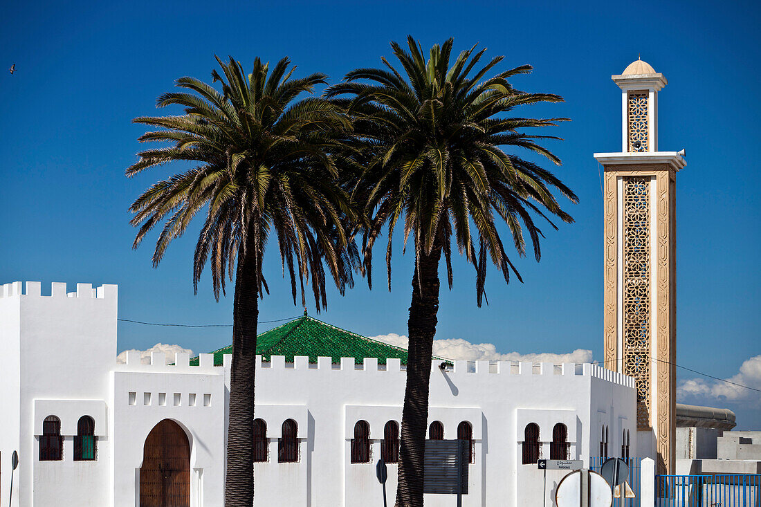 Moschee im Hafen von Tanger, Marokko