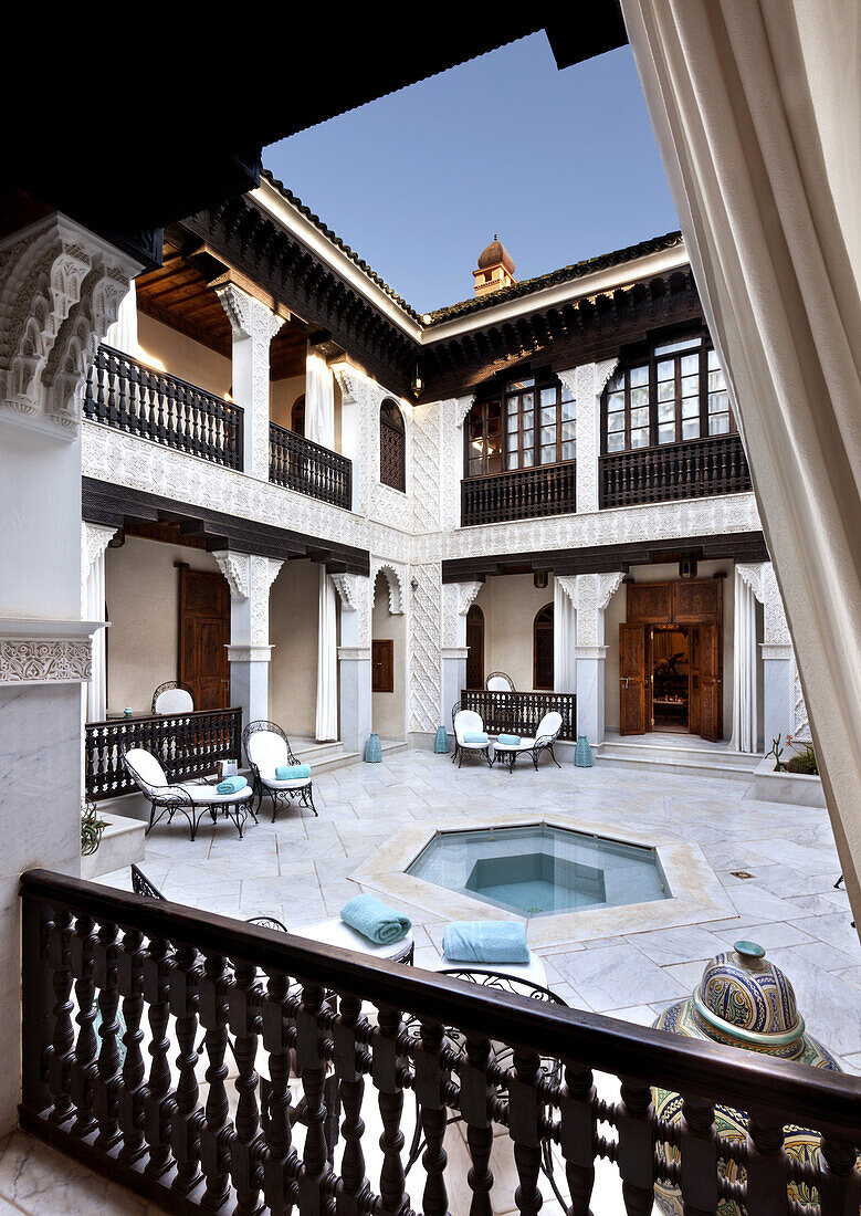Bahia Innenhof, La Sultana, Marrakesch, Marokko