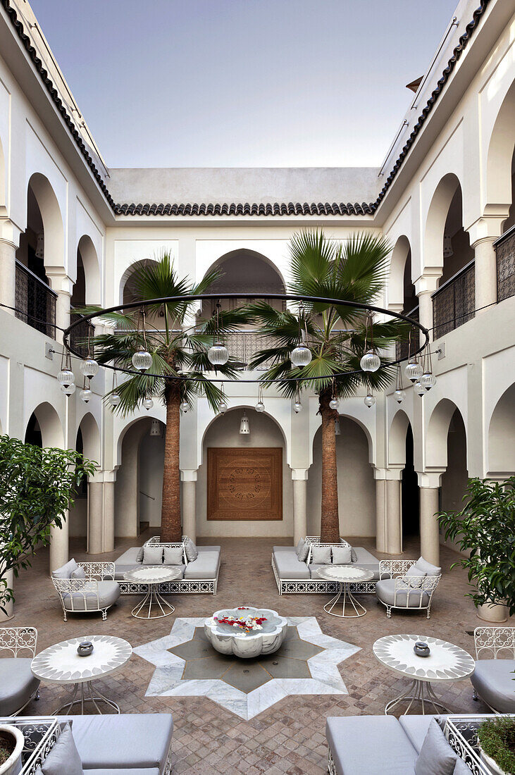 Courtyard, Riad Nashira, Marrakech, Morocco