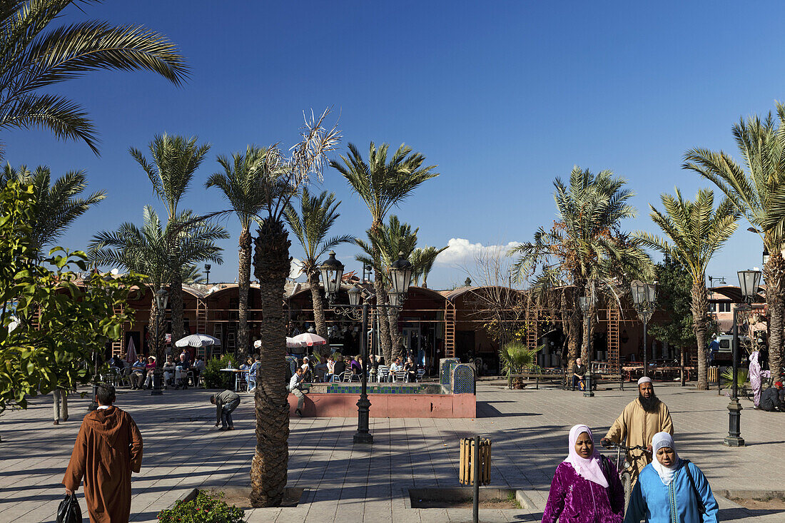Platz, Place des Ferblantiers, Marrakesch, Marokko