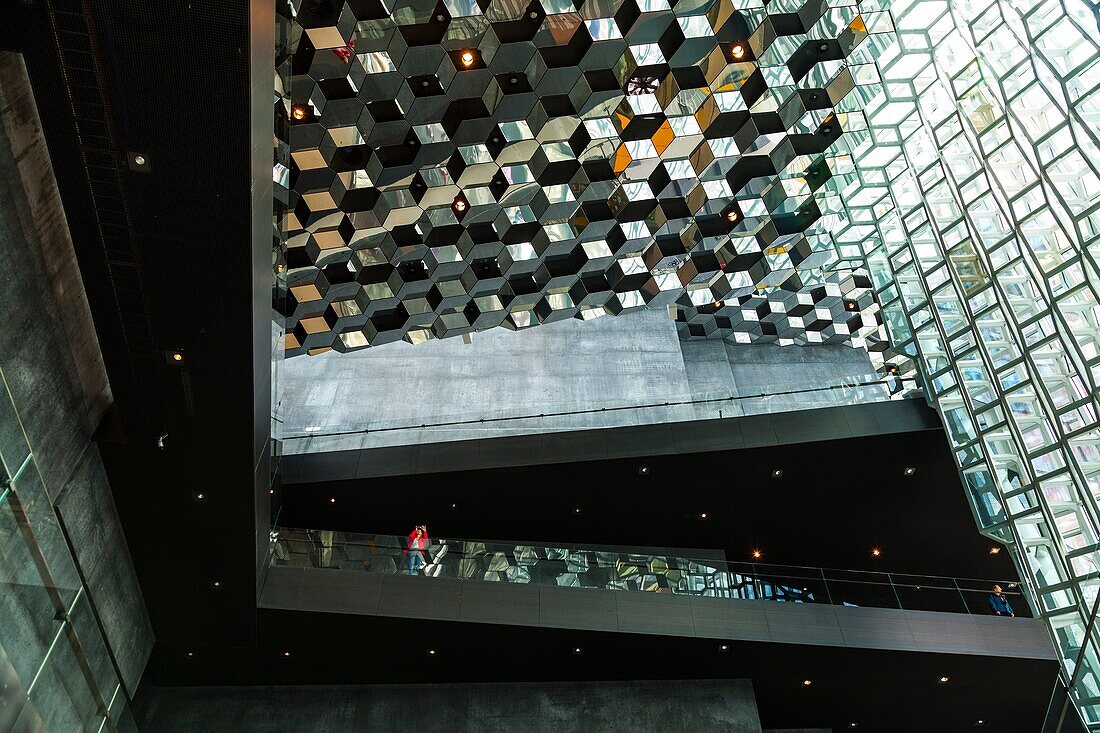 Harpa concert hall and conference centre in Reykjavík, Iceland, Europe.