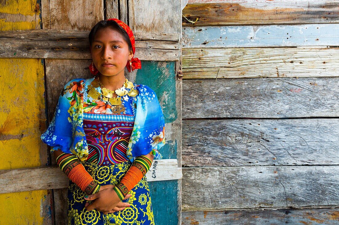 Kuna ethnic group village, San Blas archipelago, Kuna Yala Region, Panama, Central America, America