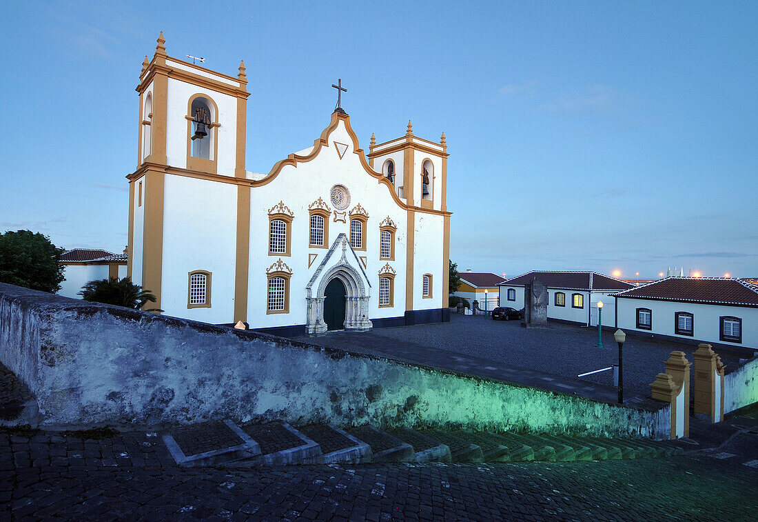 Main church of Praia da Vitoria, Island of Terceira, Azores, Portugal