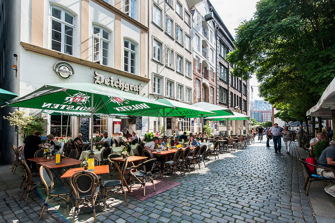 Traditional restaurant Der Deichgraf, Deichstrasse, Hamburg, Germany