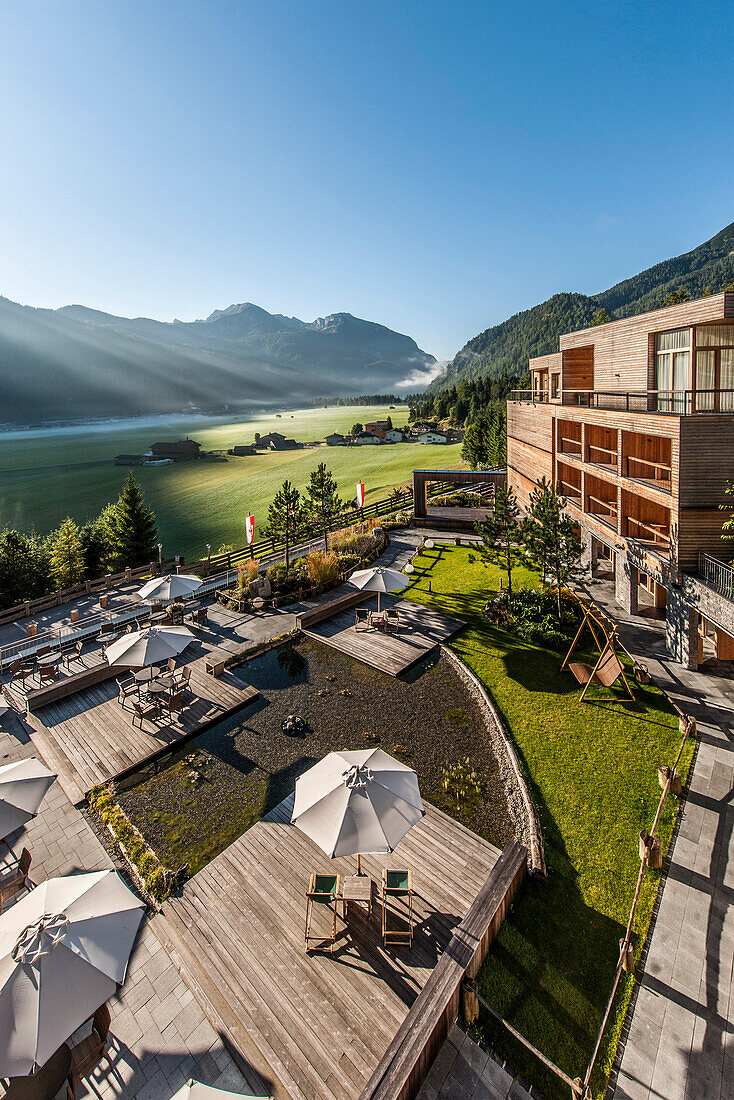 Hotel Das Kronthaler with view to Achensee, Achenkirch, Tirol, Austria