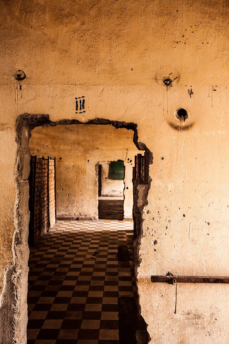 Broken Walls, Tuoi Sieng Prison, Phnom Penh, Cambodia