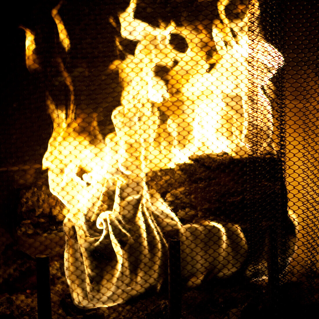 Fire in Fireplace
