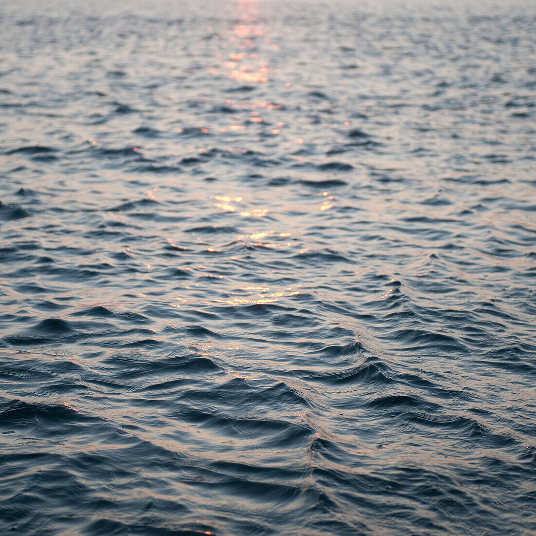 Dark Sea at Sunset, Close Up