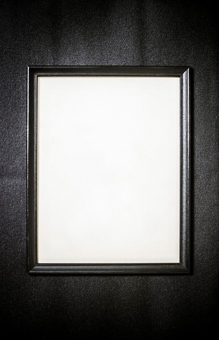 Empty Vintage Wooden Picture Frame