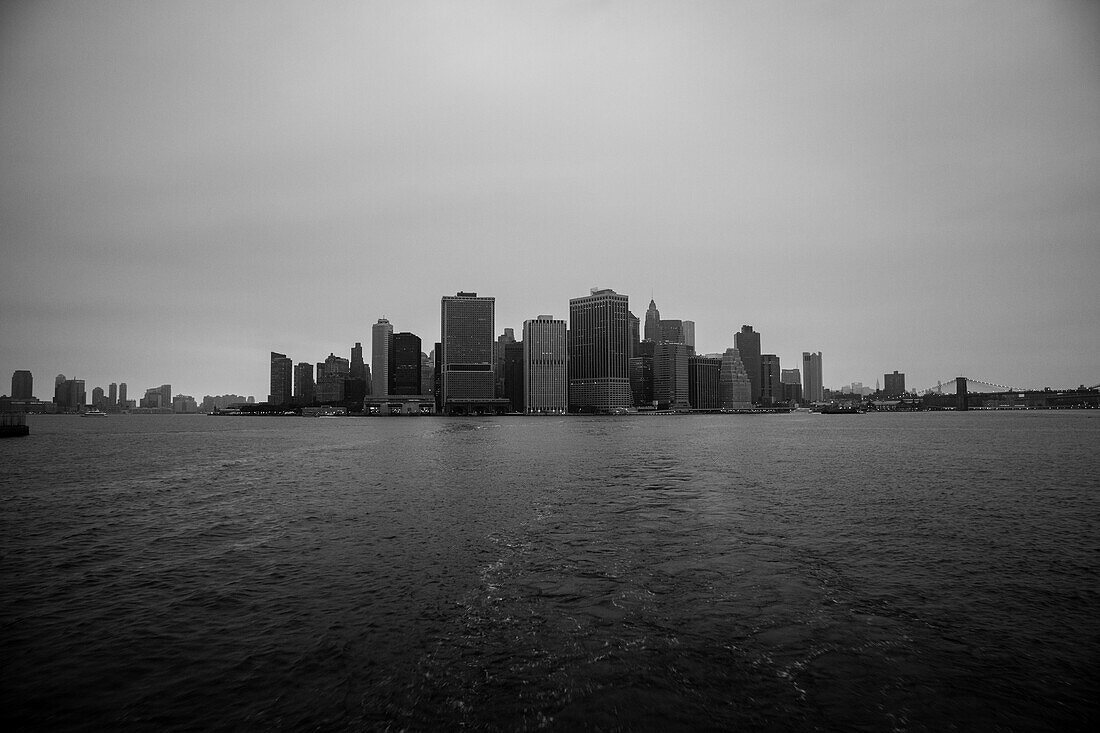 Skyline and Harbor, Lower Manhattan, New York City, USA