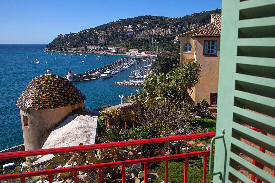 View From The Town Hall, The Citadel Above The Marina Of Villefranche-Sur-Mer, Alpes-Maritimes (06), France