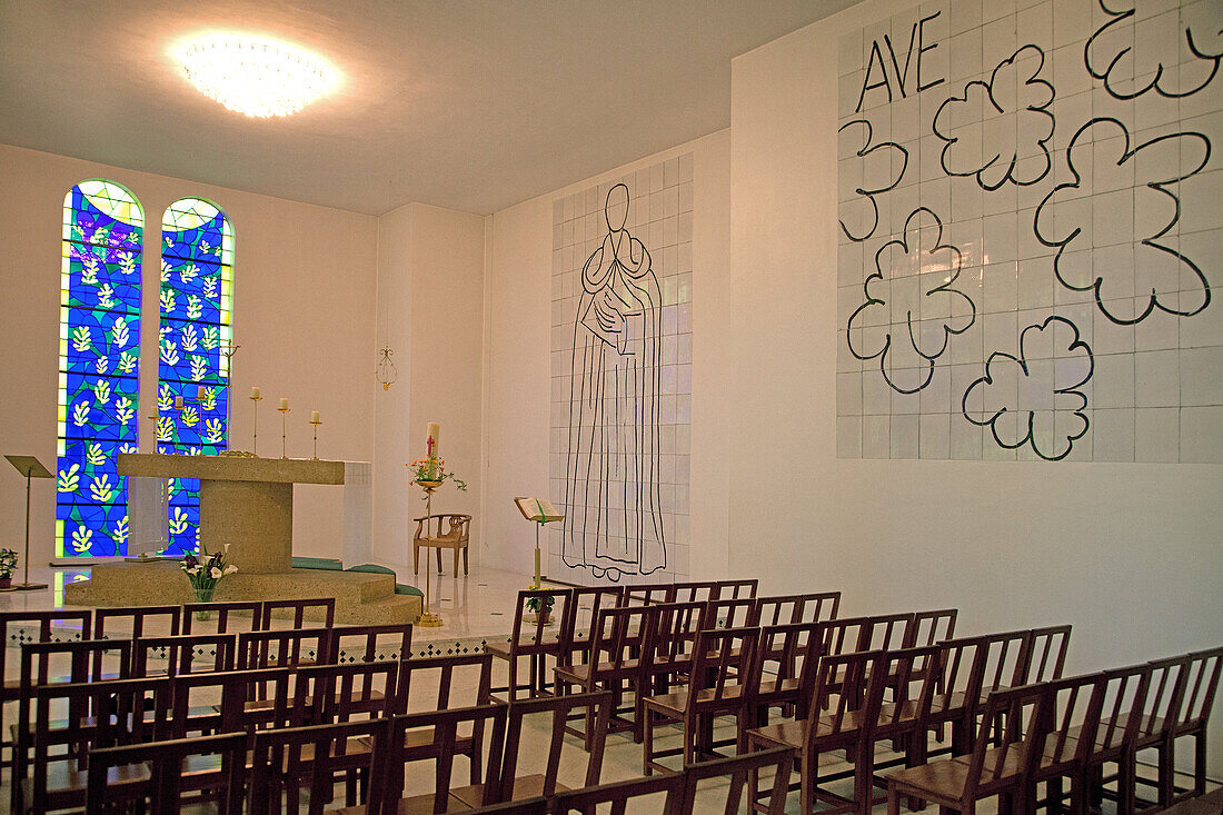 The Rosaire Chapel Entirely Decorated By Henri Matisse Between 1949 And 1951, Vence, Alpes-Maritimes (06), France