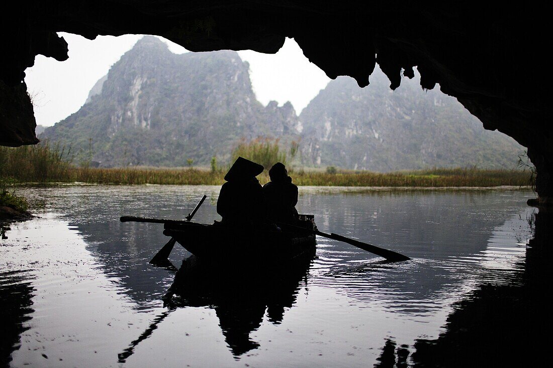 Karstic Cave In The Terrestrial Ha Long Bay, Tam Coc, Near Ninh Binh, Vietnam, Asia