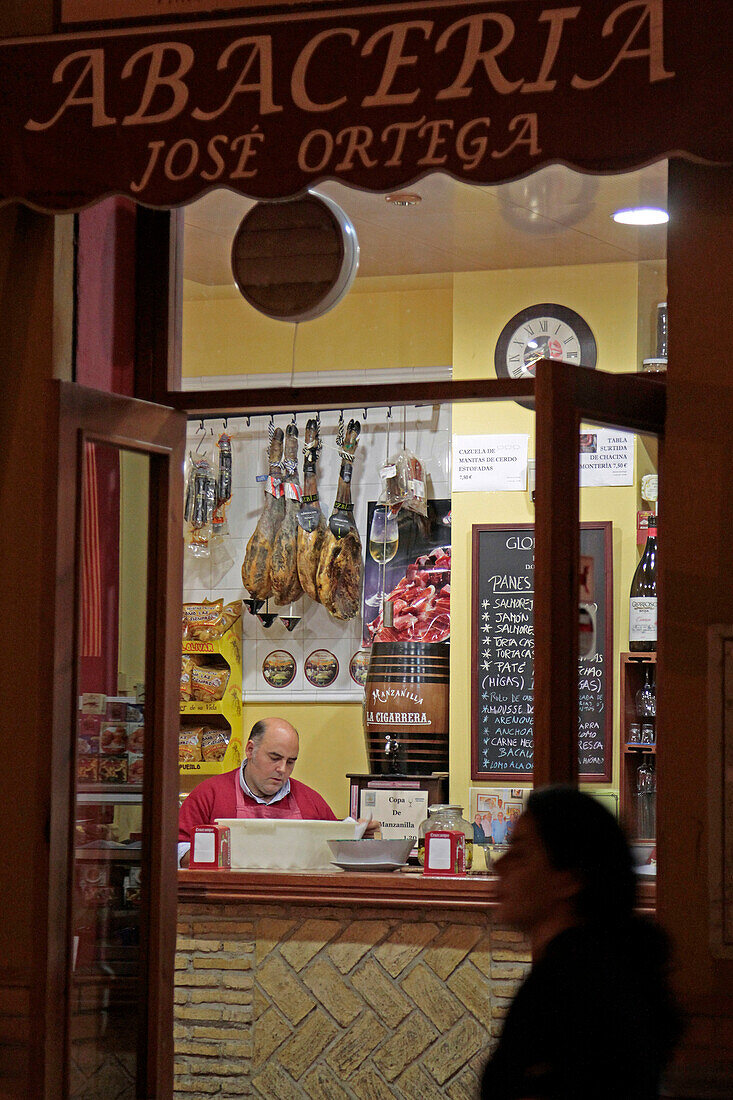 Tapas Bar, Bodega Abaceria, Seville, Andalusia, Spain