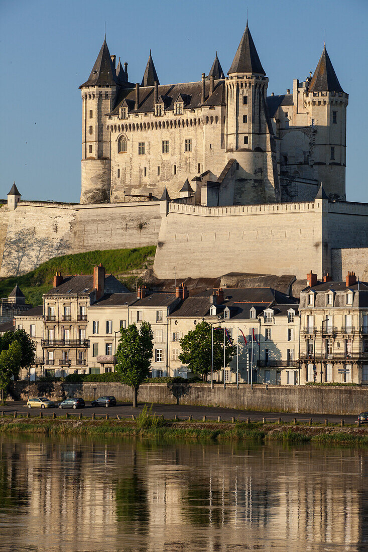 Chateau De Saumur, Medieval Fortress Become The Palace And Residence Of The Counts Of Anjou, Maine-Et-Loire (49), France