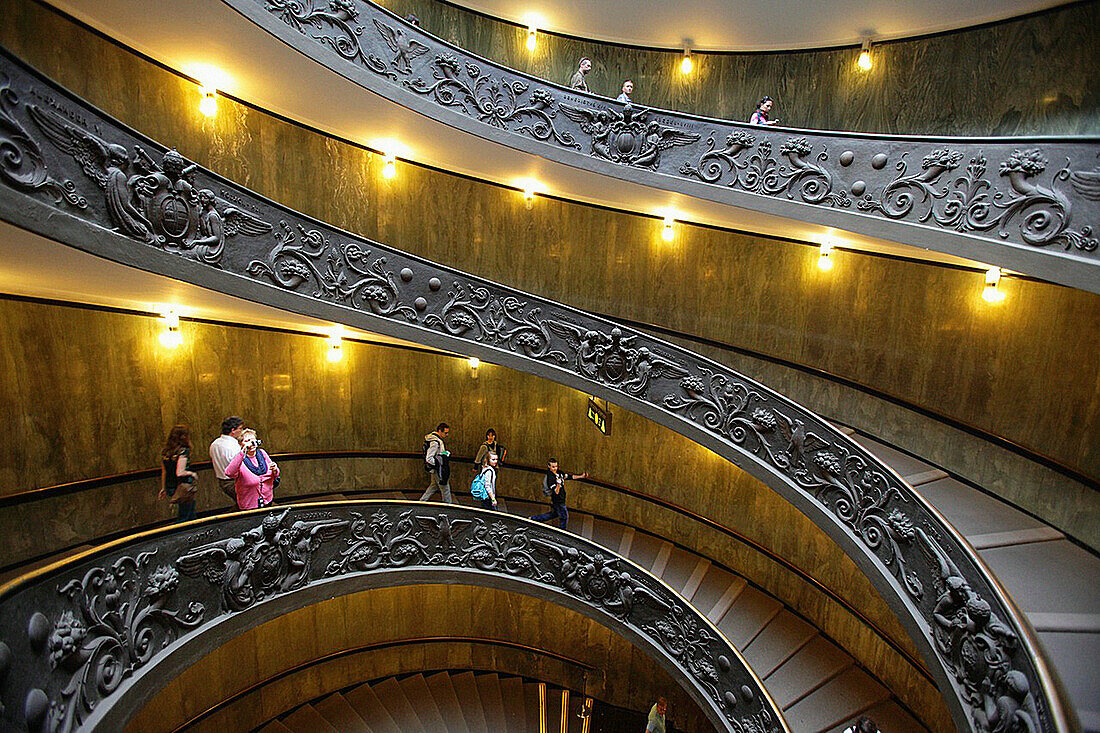 Spiral Staircase at Varican museum, Rome, Italy