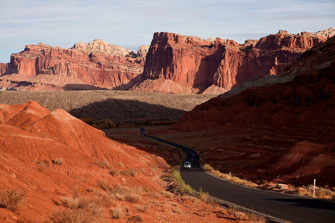 Scenic Drive through Capitol Reef National Park in Utah, United States of America, USA