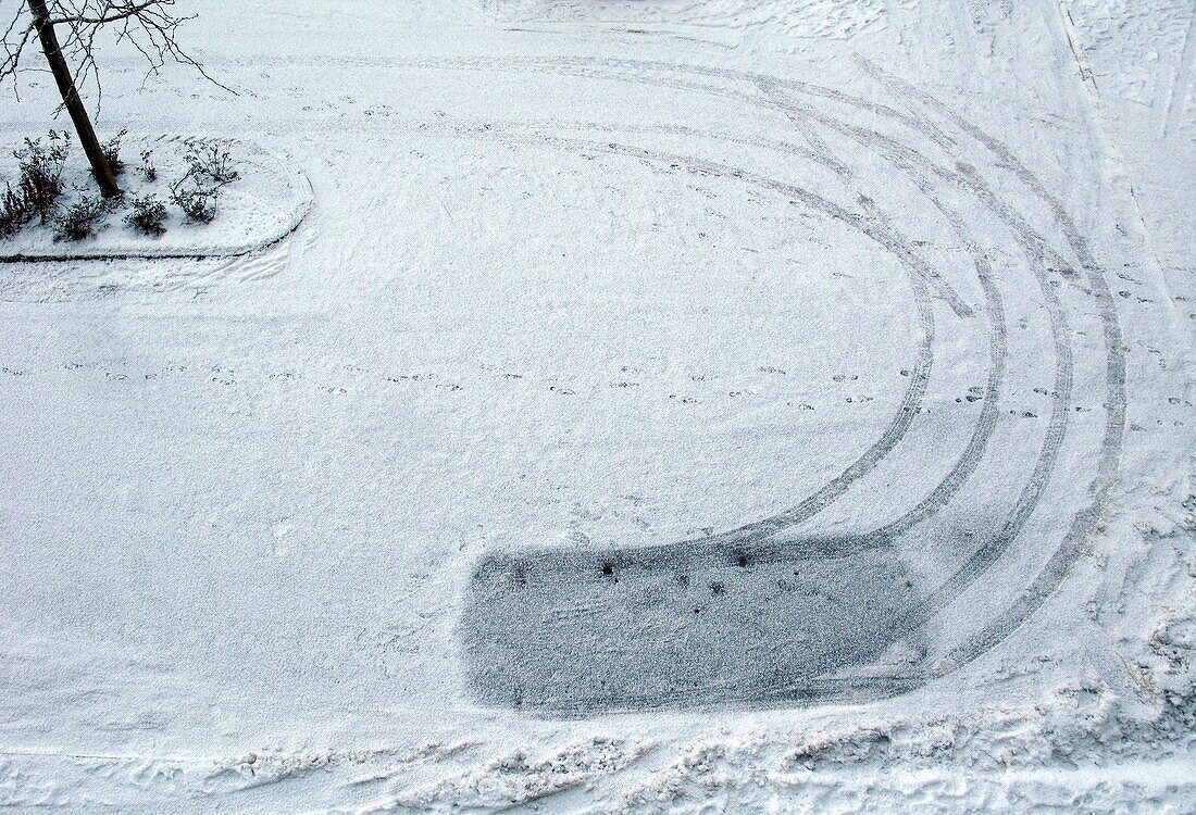 Snow in Arnhem,Netherlands