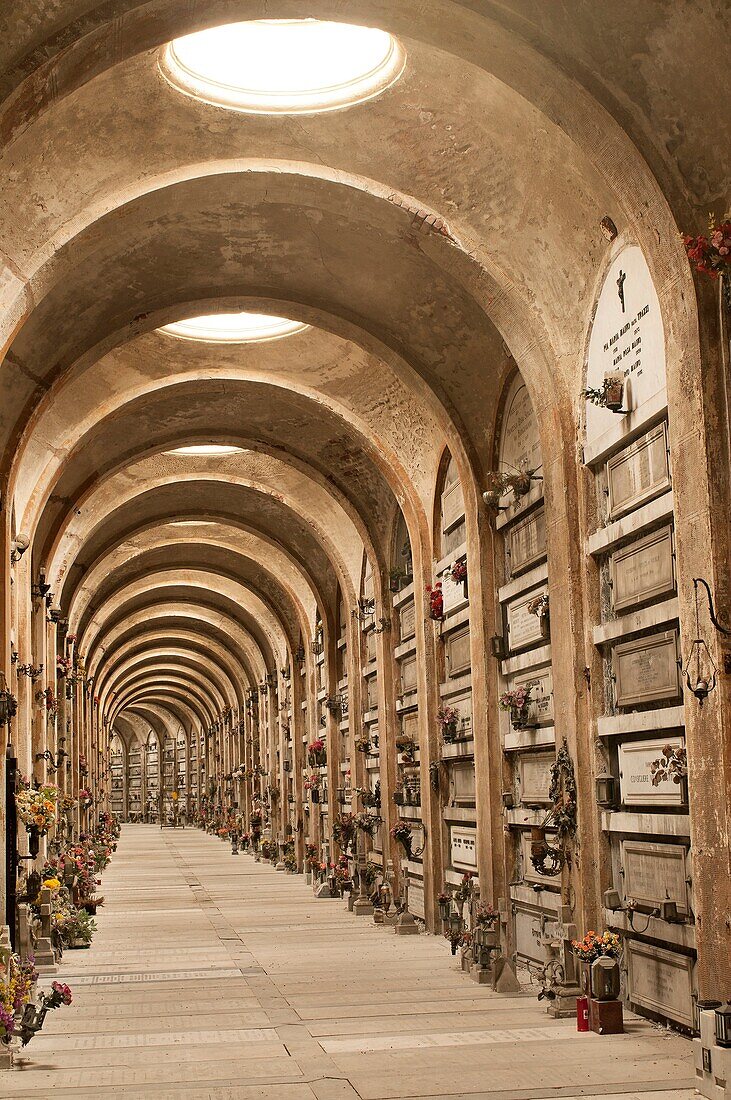 Italy  Genova  Funerary monument in Staglieno monumental cemetery