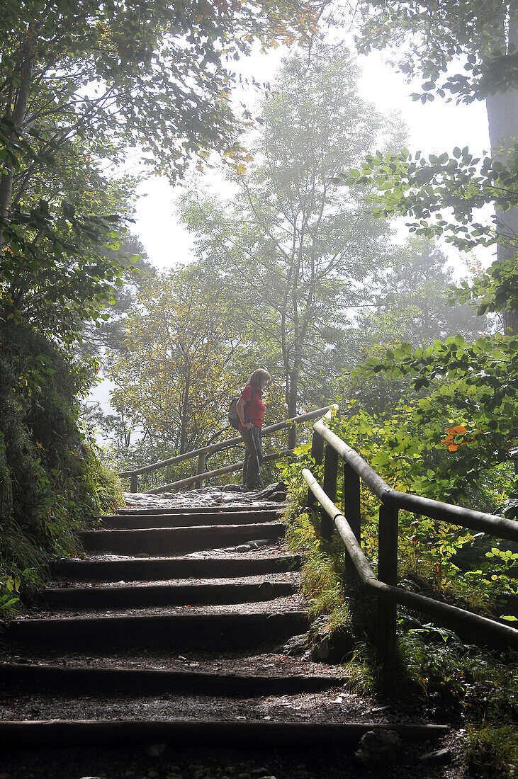 Wandern im Kaisertal, Kaisergebirge über Kufstein, Tirol, Österreich