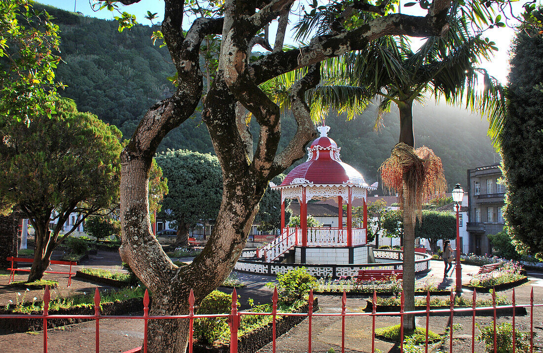 Stadtgarten, Velas, Insel Sao Jorge, Azoren, Portugal