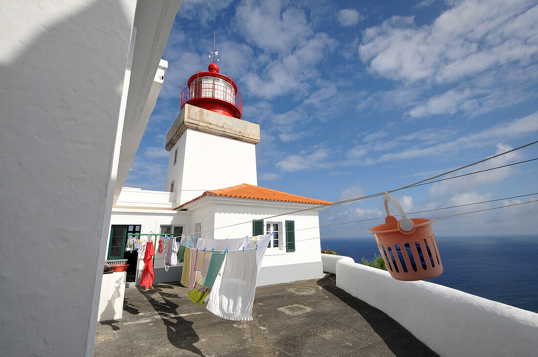Am Leuchtturm von Maia, Insel Santa Maria, Azoren, Portugal