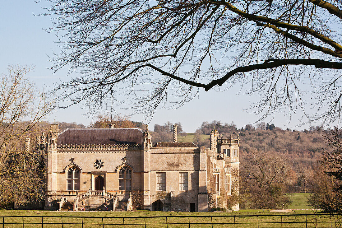 Paul, Quayle, nobody, Outdoors, Day, Sunlight, Architecture, Built Structure, History, Façade, Rural Scene, Horizon Over Land, Forest, Tree, Idyllic, Tranquility, Travel Destinations, Ornate, The Past, Clear Sky, Lacock, Wiltshire, England, Grass, Decorat