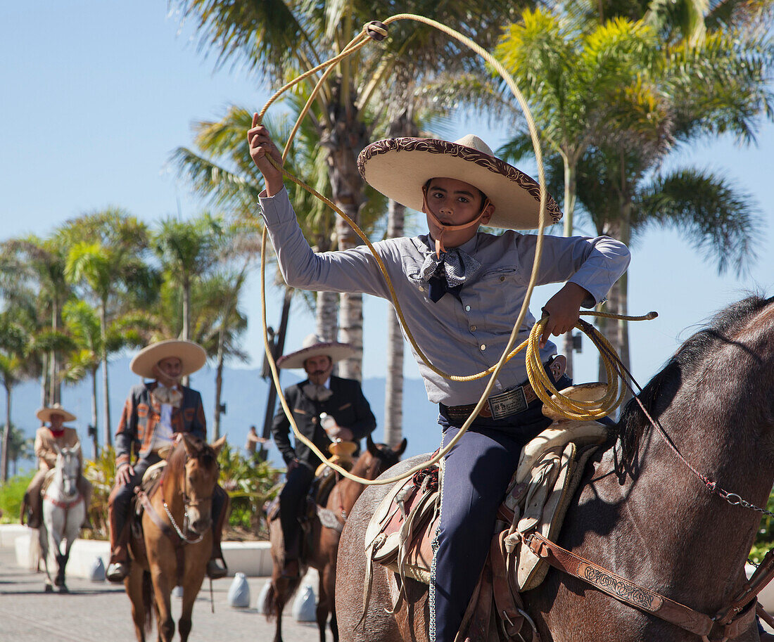 Mexican rodeo and parade, Puerto Vallarta, Mexico