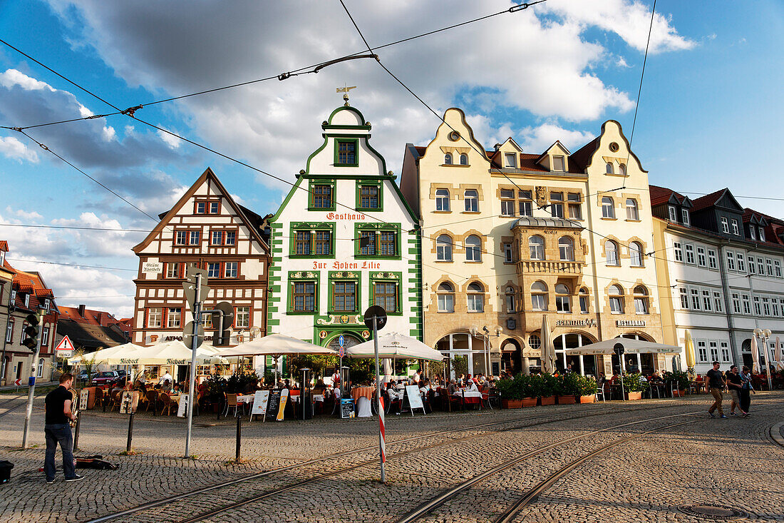 Domplatz, Erfurt, Thüringen, Deutschland