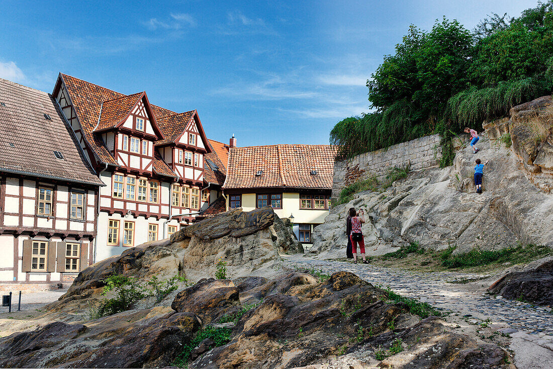 Schlossberg-Klippen, Quedlinburg, Sachsen-Anhalt, Deutschland