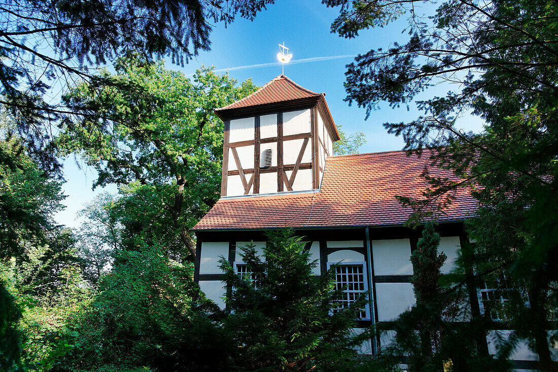 Church in Ferch, Schwielowsee, Havelland, Brandenburg, Germany