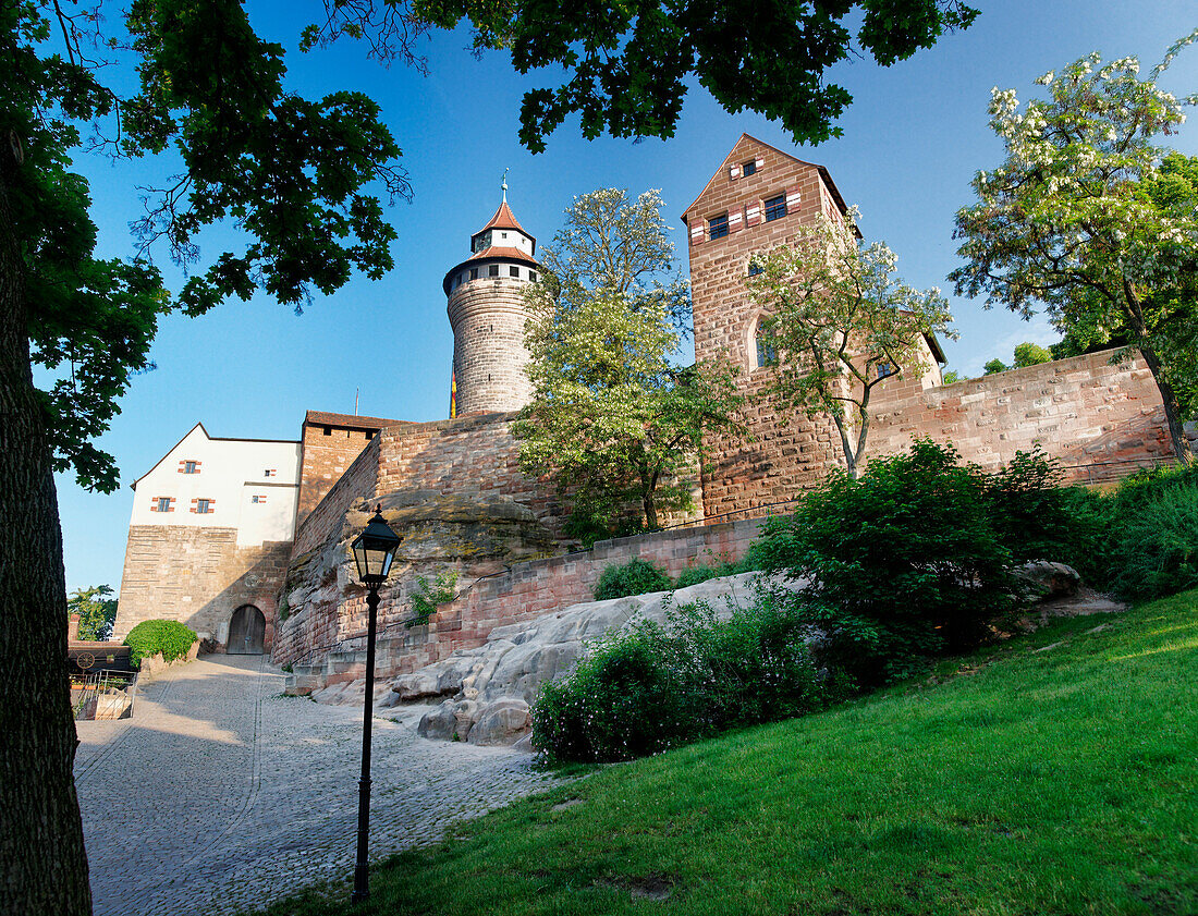 Kaiserburg, Nürnberg, Mittelfranken, Bayern, Deutschland
