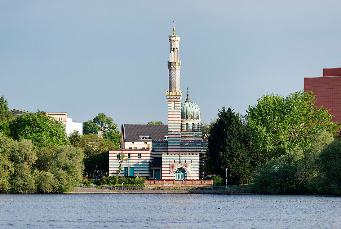 Mosque at Neustadt bay, Havel, Potsdam, Brandenburg, Germany