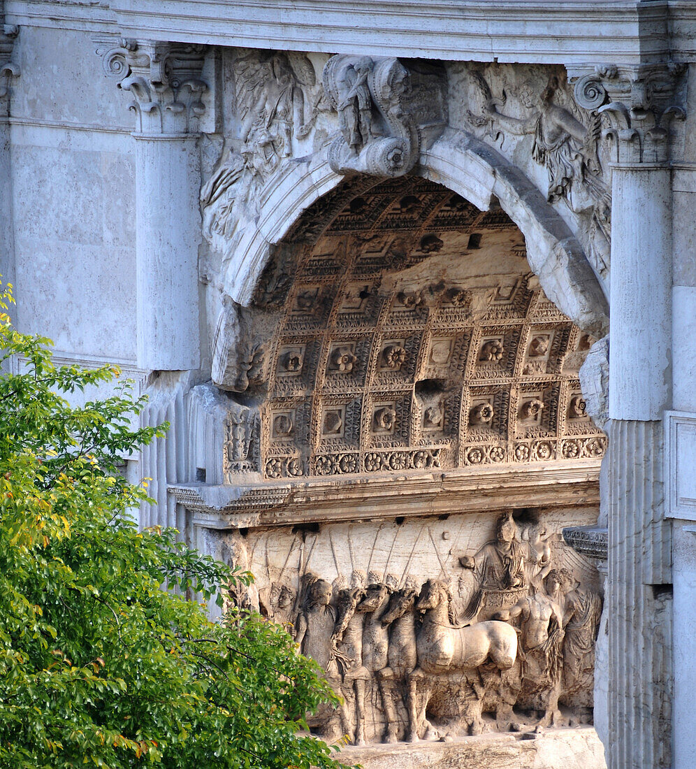 Arch of Constantine in the Roman Forum, Forum Romanum, Rome, Italy