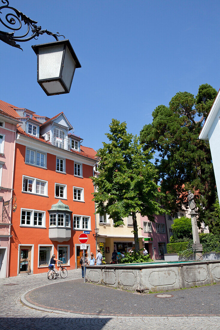 Historical city center of Lindau, Lake Constance, Swabian, Bavaria, Germany, Europe