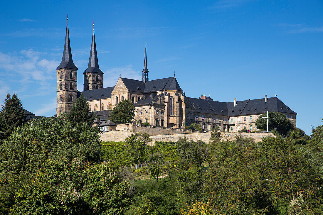 Kloster St. Michael am Michaelsberg in der Bergstadt, Bamberg, Franken, Bayern, Deutschland