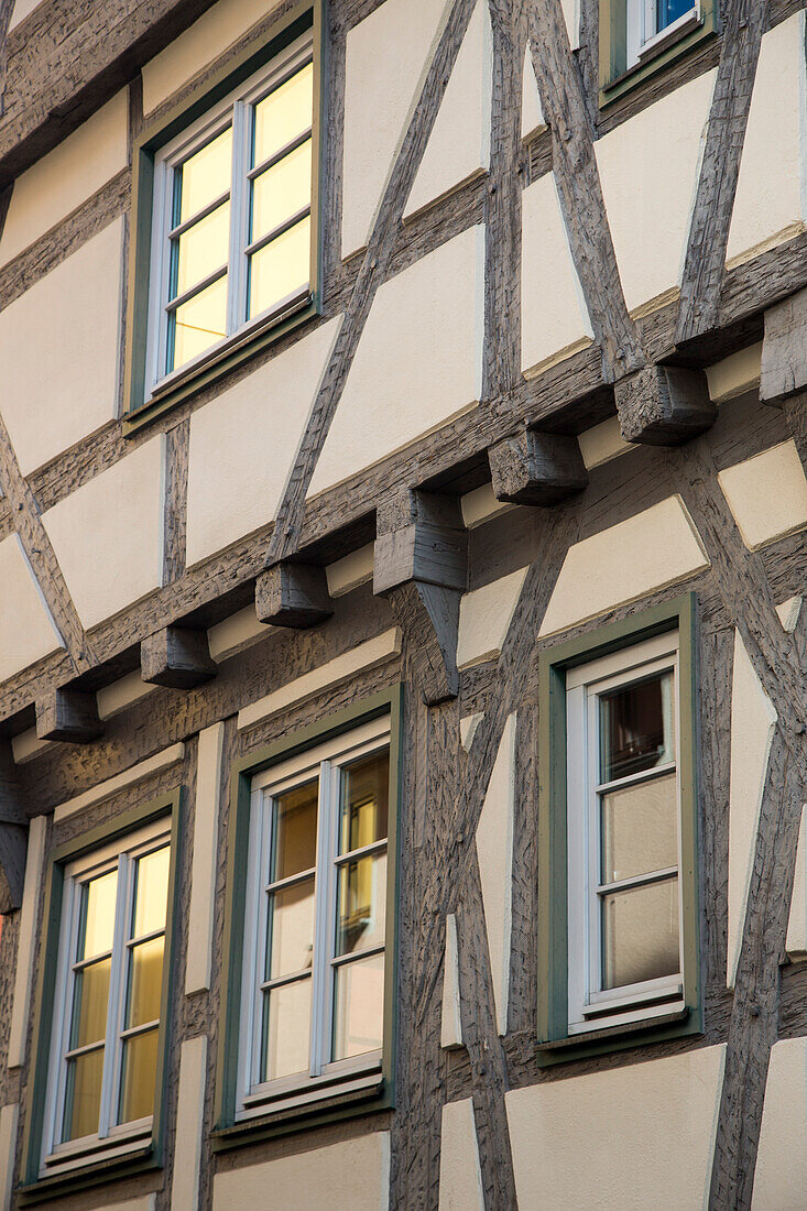 Timber frame building, Ansbach, Franconia, Bavaria, Germany