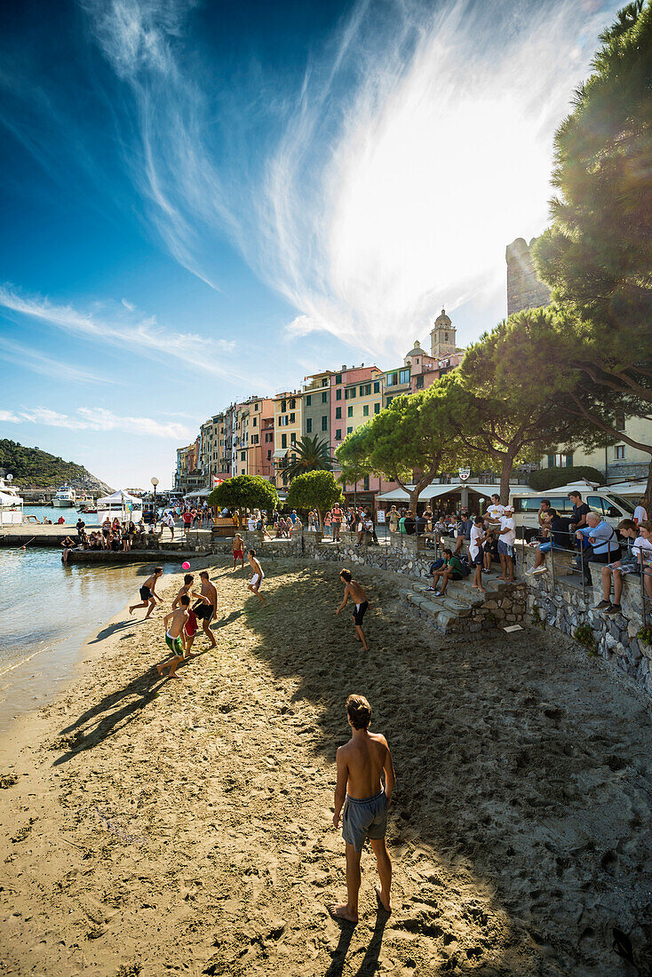 Beach of Portovenere, Province of La Spezia, Liguria, Italia