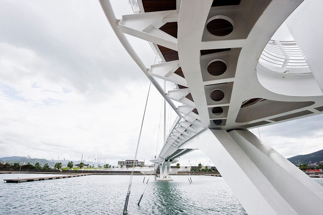 Thaon Di Revel bridge at harbour, La Spezia, Liguria, Italia