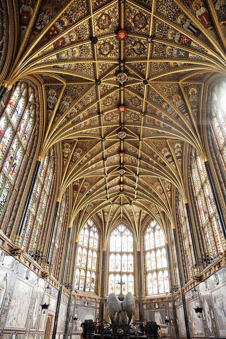 UK, England, Berkshire, Windsor, Windsor Castle, St George's Chapel, Henry III Chapel