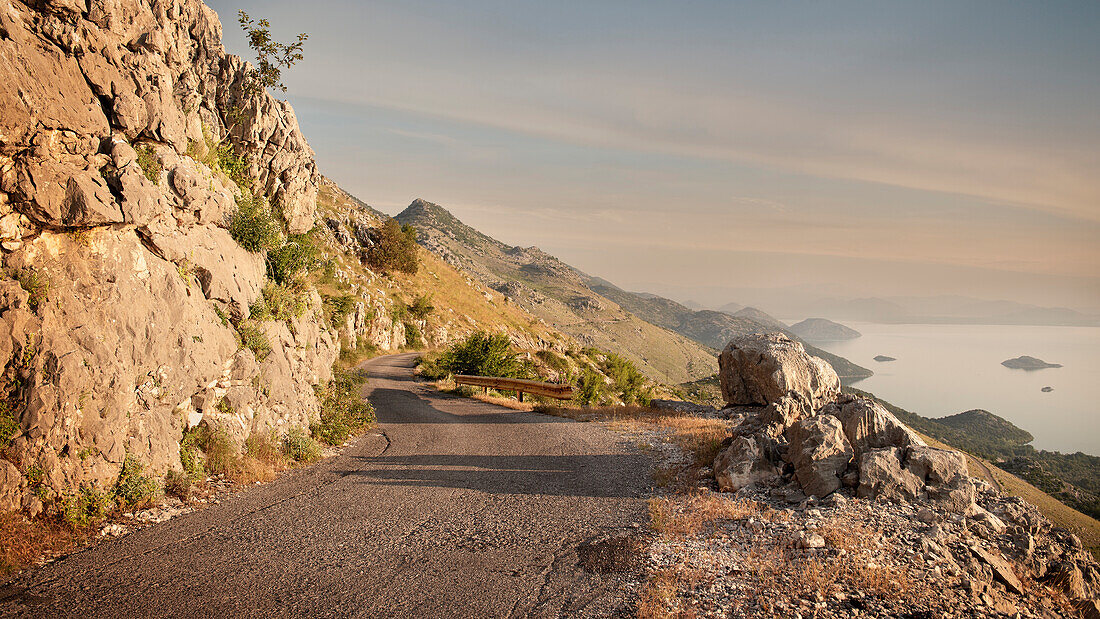 Spectacular road around Lake Skadar National Park, Montenegro, Western Balkan, Europe