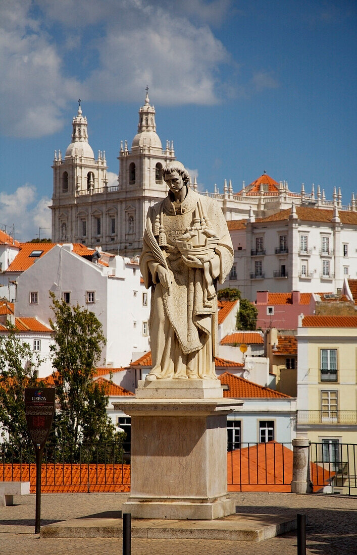 Statue of St Vincent, Lisbon, Portugal