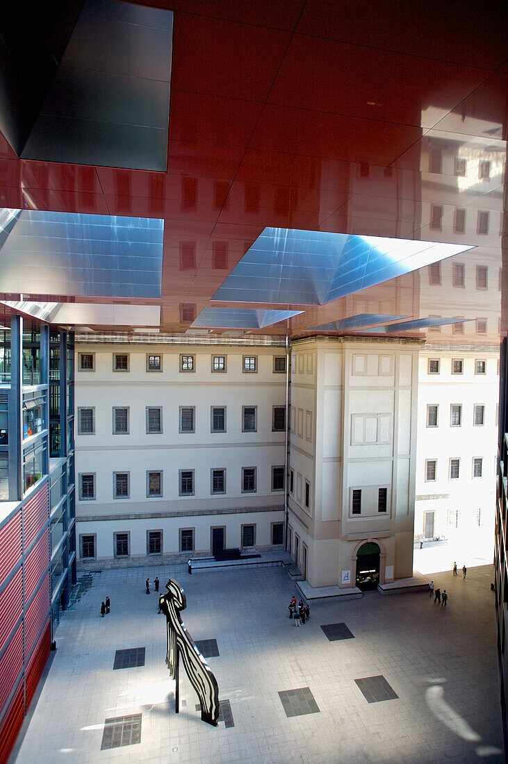 Jean Nouvel designed extension of Reina Sofia art gallery, Madrid, Spain