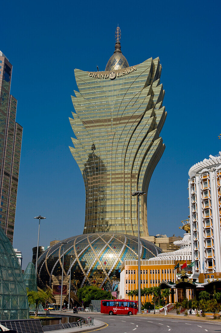Gran Lisboa Casino, Macau, China, Â© Charles Bowman/Axiom