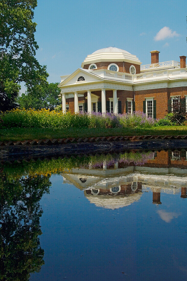 View of Monticello, Charlottesville, Virginia, USA