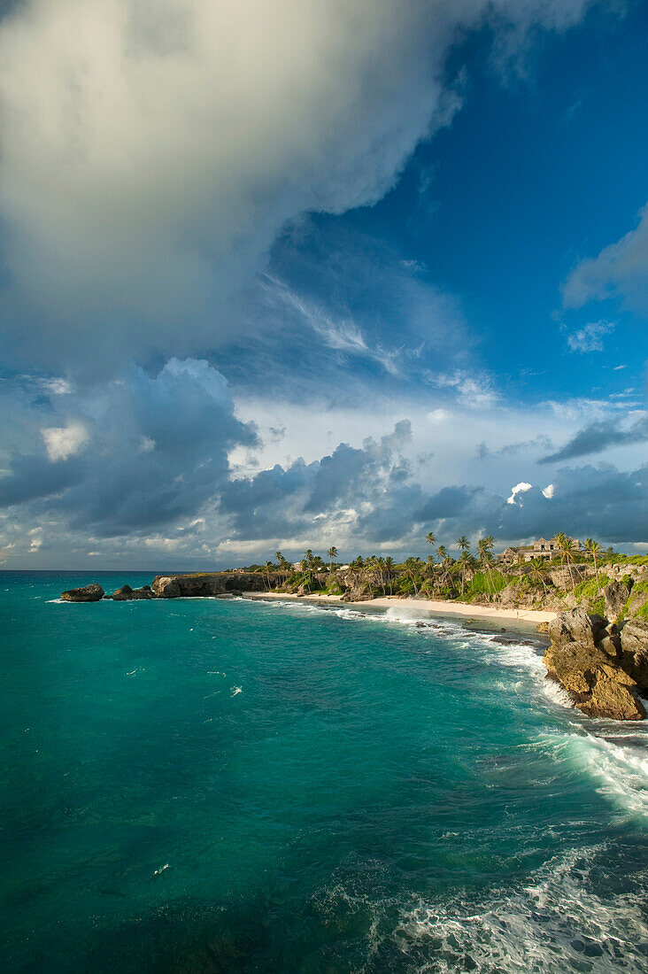 Ruins of Harrismith Great House on coast, Barbados