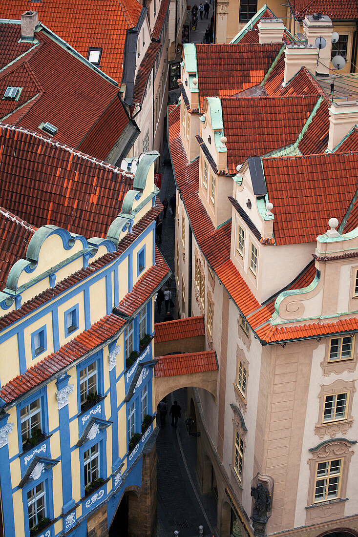 Elevated view of buildings, Prague, Czech Republic