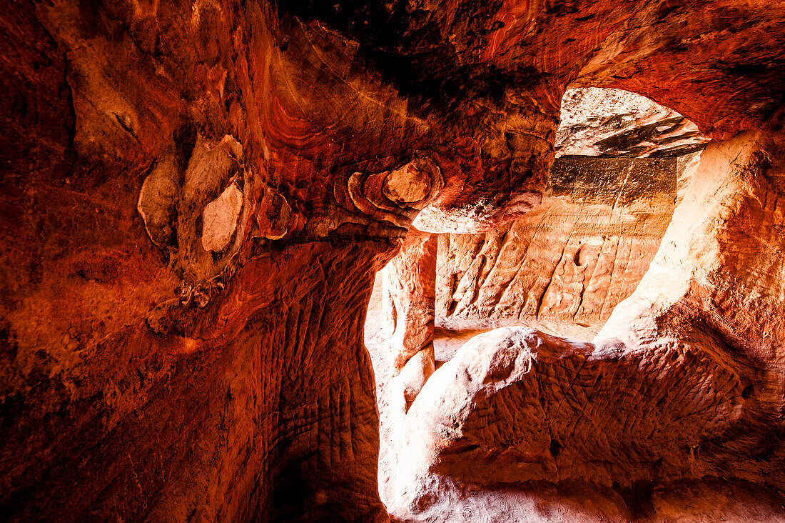 Höhlengrab, Petra, Wadi Musa, Jordanien, Naher Osten