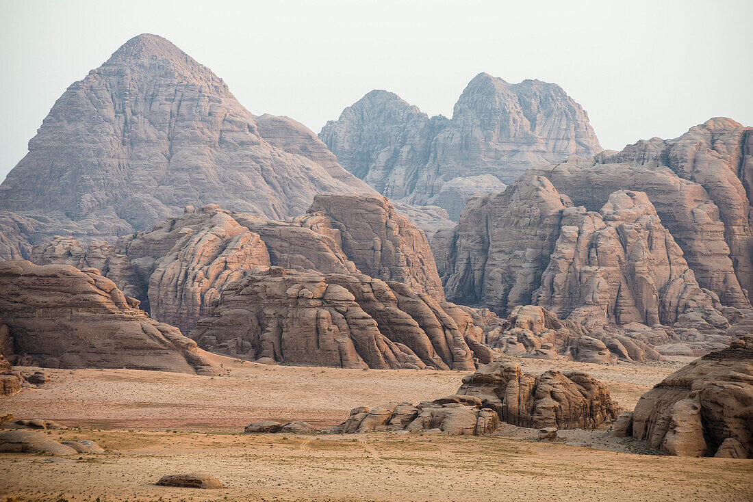 Rock fromations, Wadi Rum, Jordan, Middle East